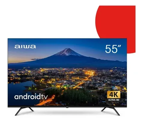 Smart Tv Aiwa 55'' Android Dolby Aws-tv-55-bl-01-a 4k