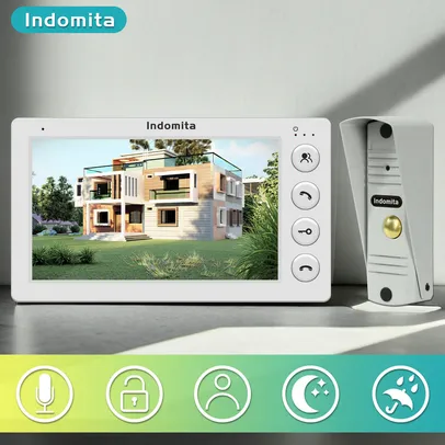 Home Video Intercom System, WIFI Video Doorbell Door, IP65 Impermeável, Suporte à Prova de Vandal, Desbloquear para Villa Escritório Apartamento