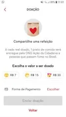 Doe refeições pelo APP do IFood