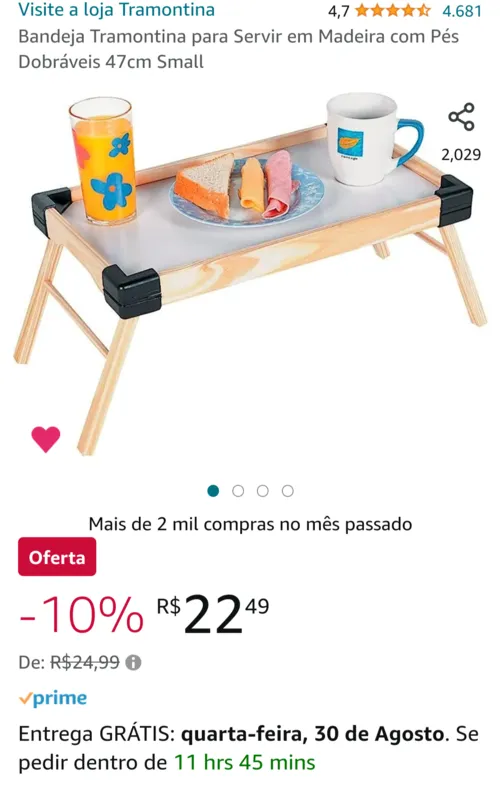 Imagem na descrição da promoção