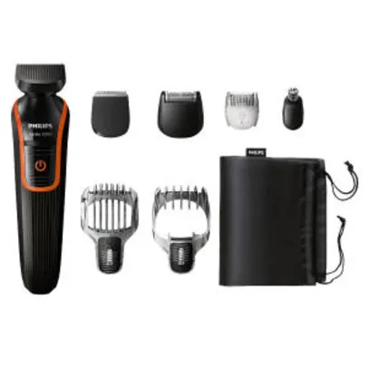 Aparador de Pelos Philips sem Fio Multigroom QG3340/16 Bivolt R$99