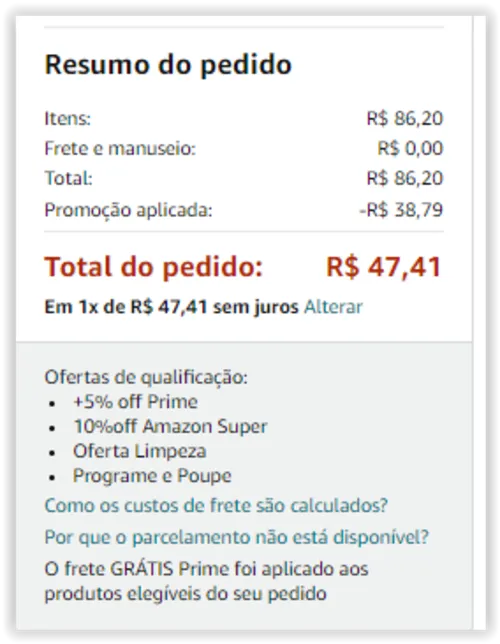 Imagem na descrição da promoção