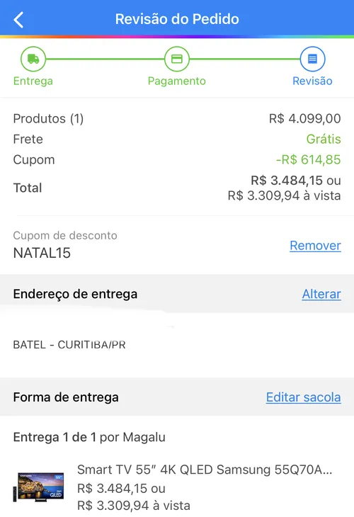 Imagem na descrição da promoção