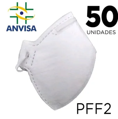 Máscara Respirador PFF2 - pacote 50 unidades | R$130