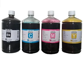 Refil de Tinta 4 x 300ml Compativel APOLLO INKJET Para Impressora E. L5290 L1250 L3250 L4260 L14150 L3210 L6270 L3110 L3150 L395