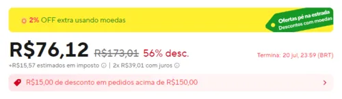 Imagem na descrição da promoção