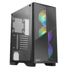 Gabinete Raidmax X627, Mid Tower, 4x Fans, Lateral em Vidro Temperado | R$330