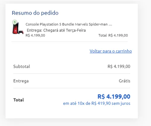 Imagem na descrição da promoção