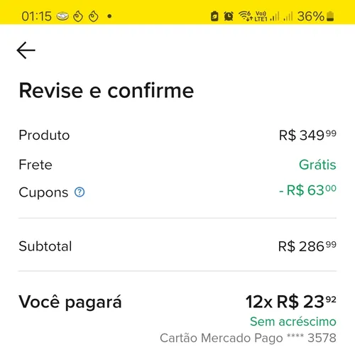 Imagem na descrição da promoção