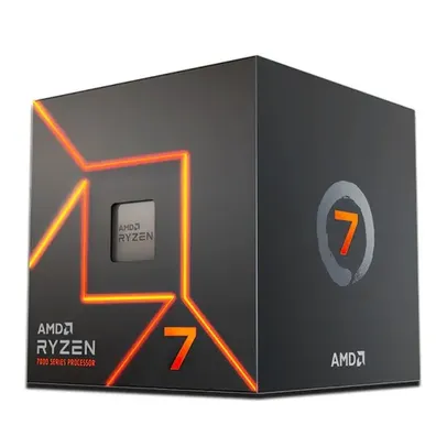 Processador AMD Ryzen 7 7700, 8-Core, 16-Threads, 3.8GHz (5.3GHz Turbo), Cache 40MB, AM5