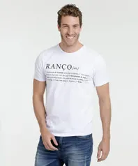 Camiseta Masculina Estampa Ranço Manga Curta Marisa