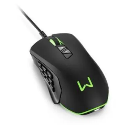 Mouse Gamer Warrior Moray, RGB, 14 Botões, 10000DPI - MO278 | R$130