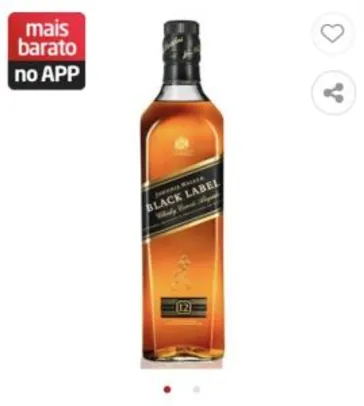 [App] Whisky Escocês Black Label 12 Anos Garrafa 750Ml - Johnnie Walker | R$91