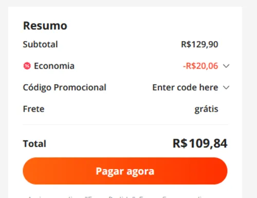 Imagem na descrição da promoção