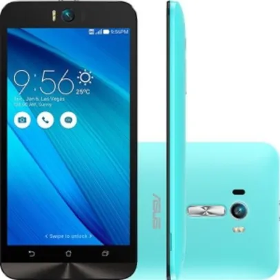[Submarino] - Asus Zenfone Selfie Android 5.0 Tela 5.5" 32GB 4G 13MP - Azul - R$1.157