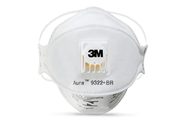 Saindo por R$ 5,5: [Prime] Respirador para Partículas 3M™ Aura™ 9322, PFF-2(S), Branco | Pelando