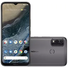 Smartphone Nokia G11 Plus NK095 Cinza 4G 128GB (64GB memória interna + 64GB via cartão de memória)