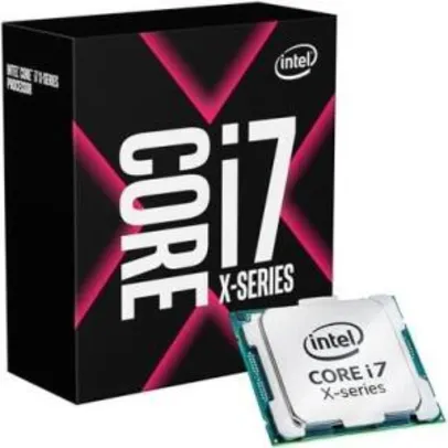 Processador Intel Core i7-9800X Skylake Cache 16.5MB 3.8GHz (4.5Ghz Max Turbo) LGA 2066 - BX80673I79800X