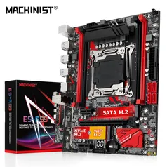 [APP / MOEDAS / Imposto Incluso R$259,61] Placa mãe MACHINIST RS9 X99 Suporta Quad Channel DDR4