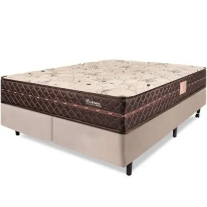 Cama Box Colchão King Ortopédico Firme Espuma D33 Antialérgico Certificado 193x203x54cm - BF Colchões - Cama King Size 