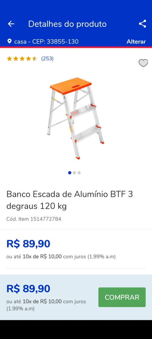 Imagem na descrição da promoção