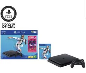 [MKT PLACE/1X CARTÃO] Console PS4 1 TB + FIFA 19