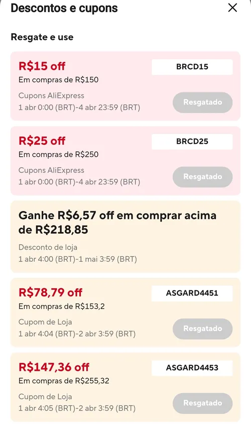 Imagem na descrição da promoção