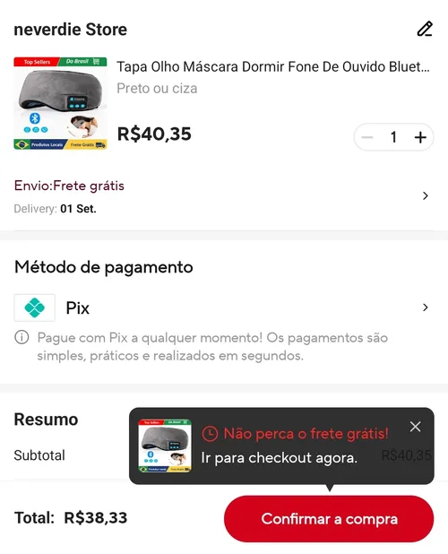 Imagem na descrição da promoção