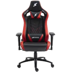 Cadeira Gamer SuperFrame Cleric, Reclinável, 4D, Preta e Vermelha