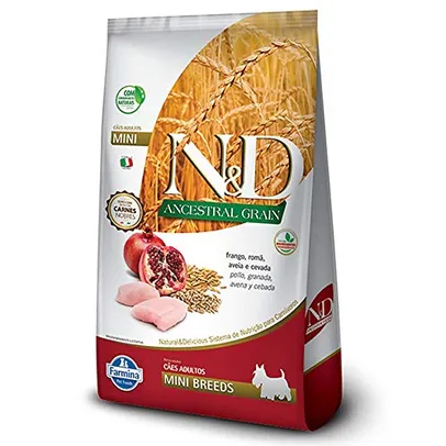 Ração Farmina N&D Ancestral Grain Frango Cães Adultos Raças Pequenas