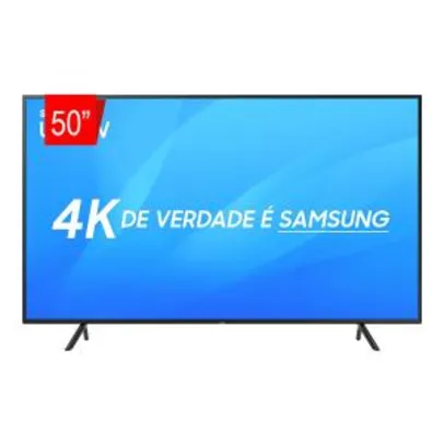 Smart TV LED 50” Samsung 4K/Ultra HD 50NU7100 3 HDMI 2 USB - R$ 2689