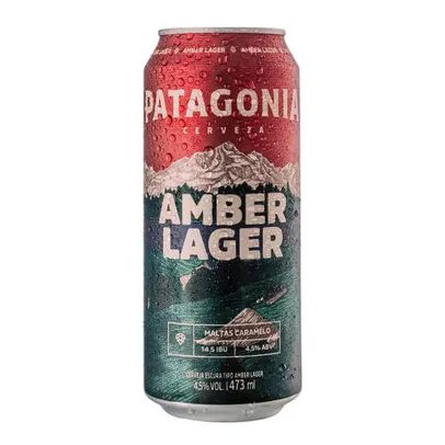 Cerveja Amber Lager Patagonia Lata 473ml