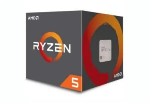 Processador AMD Ryzen 5 2600, Cooler Wraith Stealth, Cache 19MB, 3.4GHz (3.9GHz Max Turbo), AM4, Sem Vídeo - YD2600BBAFBOX | R$900