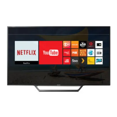 Smart TV LED 40" Sony KDL40W655D Full HD 2 HDMI 2 USB Preta com Conversor Digital Integrado - R$ 1407