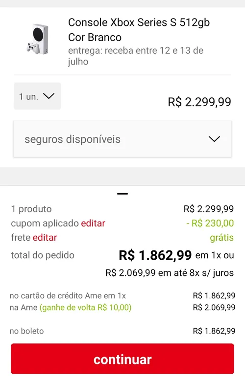 Imagem na descrição da promoção