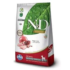 Ração N&D Prime Cães Adultos Medium Frango e Romã 10,1 kg