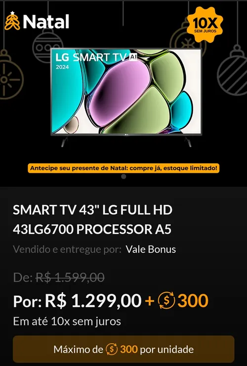 Imagem na descrição da promoção