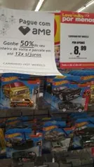 [Loja Física] Carrinho HotWheels com 50% de volta AME