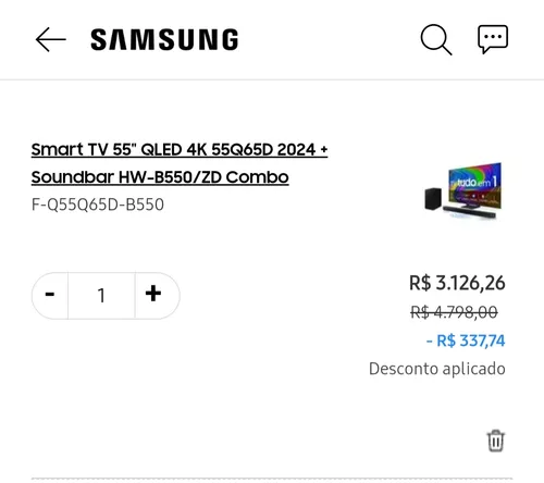 Imagem na descrição da promoção