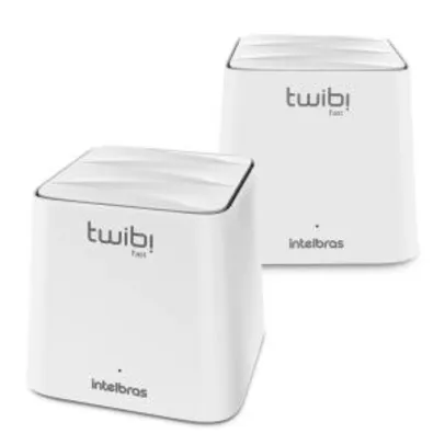 Kit Roteador Wireless Intelbras Twibi Fast Branco - 2 Unidades | R$ 429,00