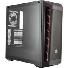 Gabinete Gamer Cooler Master Masterbox MB511 TG, Mid Tower, Vidro Temperado, Red, MCB-B511D-KGNN-S00, Sem Fonte, Com 1 Fan