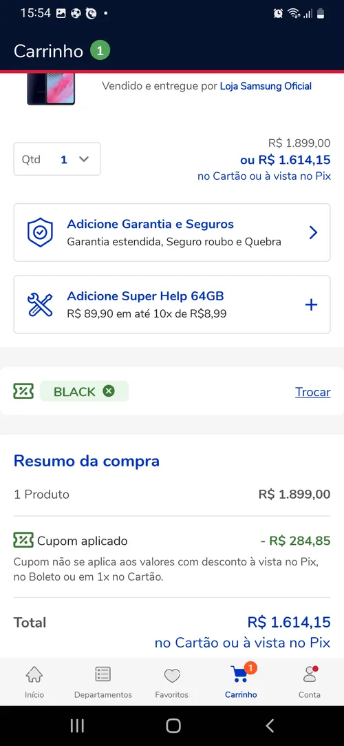 Imagem na descrição da promoção