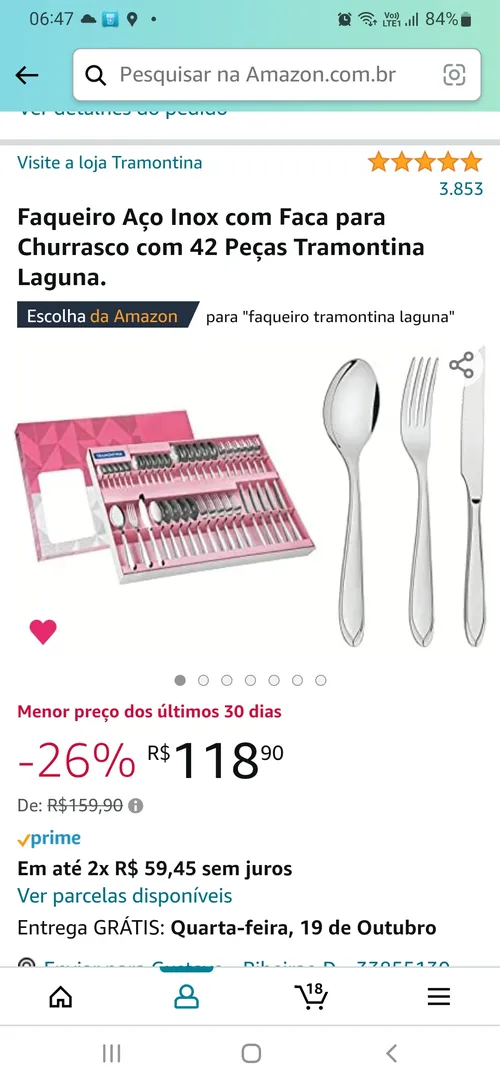 Imagem na descrição da promoção