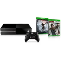 Console Xbox One 1TB + Jogo Rise of the Tomb Raider +Jogo Tomb Raider Definitive Edition por R$ 1549