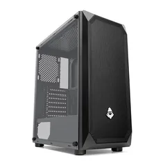 Gabinete Gamer Mancer Ultraflow Mesh Lateral Vidro Temp Preto, MCR-UTF-BL01 |R$210