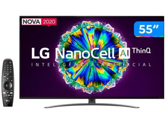 Smart TV LED 55" UHD 4K LG 55NANO86 NanoCell | R$3699