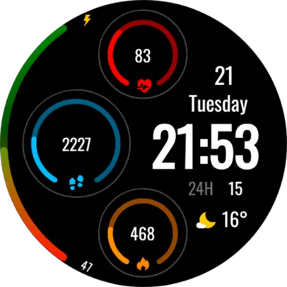 Digital Xl55 watch face – Wear Os