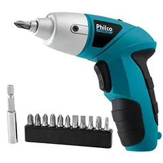 Parafusadeira Philco PPF01 W 4.8V Preto/Azul