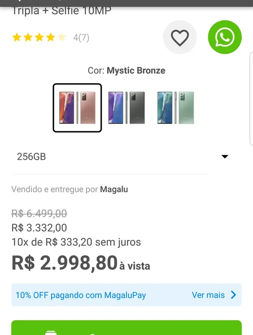 Imagem na descrição da promoção