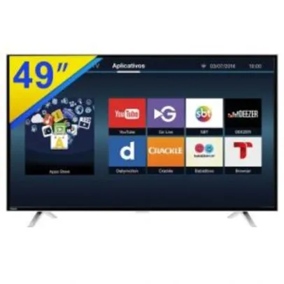 Smart TV LED 49L2600 49'' Toshiba Full HD - R$ 2199